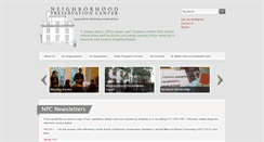 Desktop Screenshot of neighborhoodpreservationcenter.org